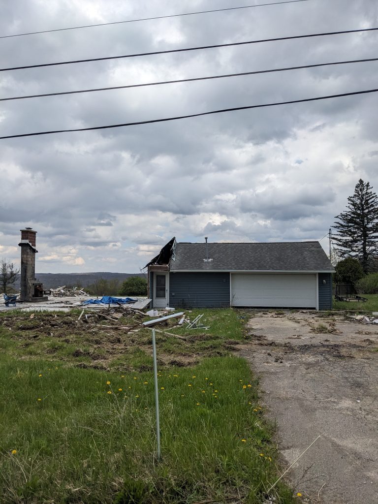 Half-demoed house