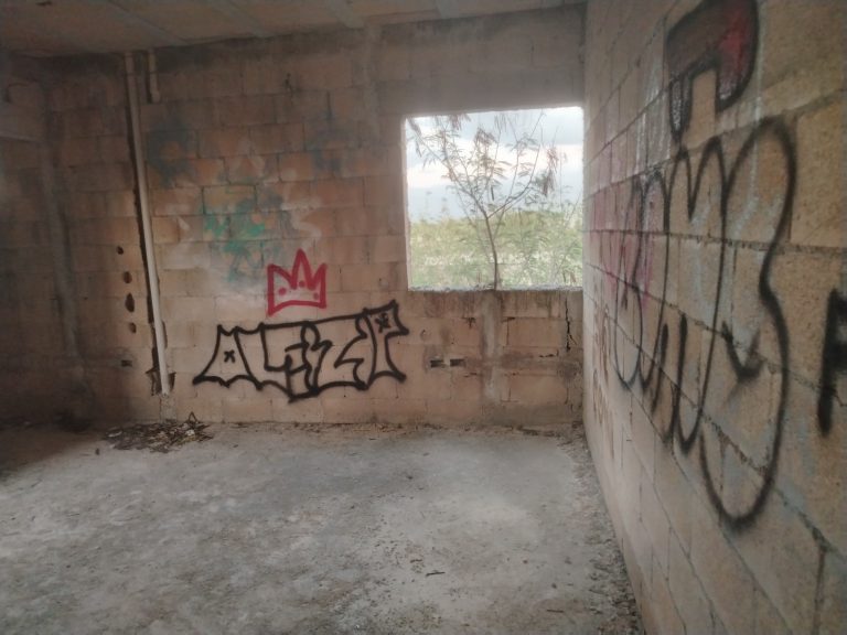 Abandoned house in ruins