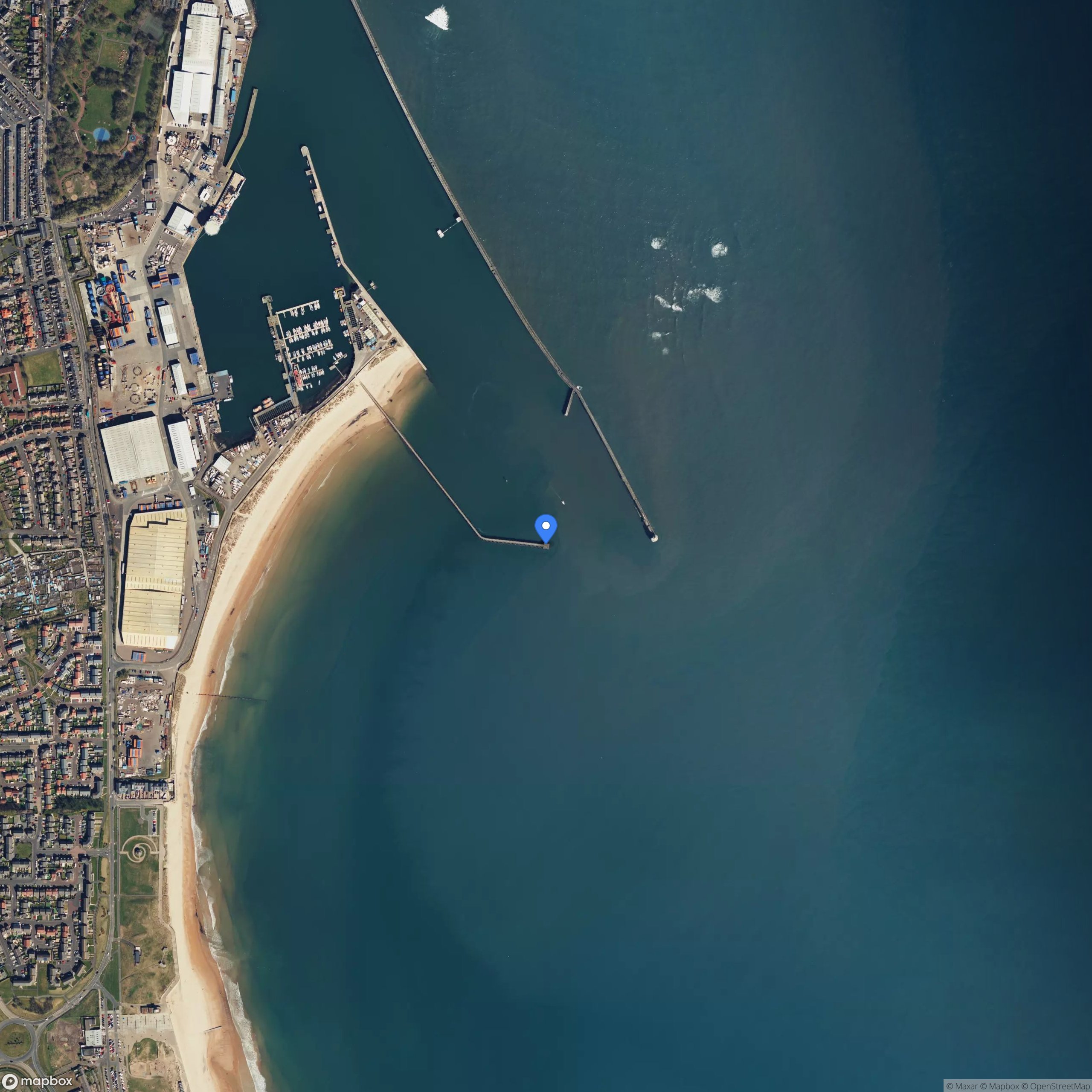 blocked pier, disused for time