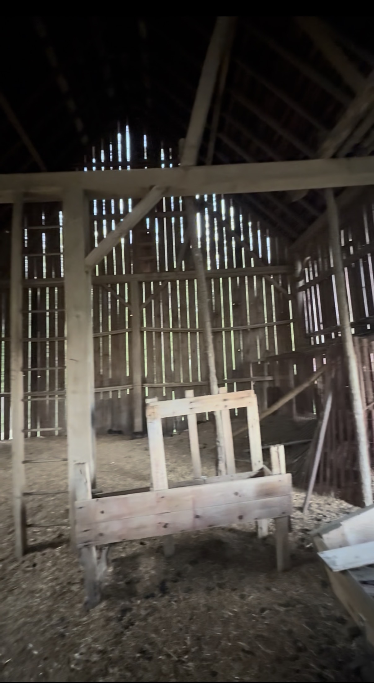 Abandoned barn and small buildings