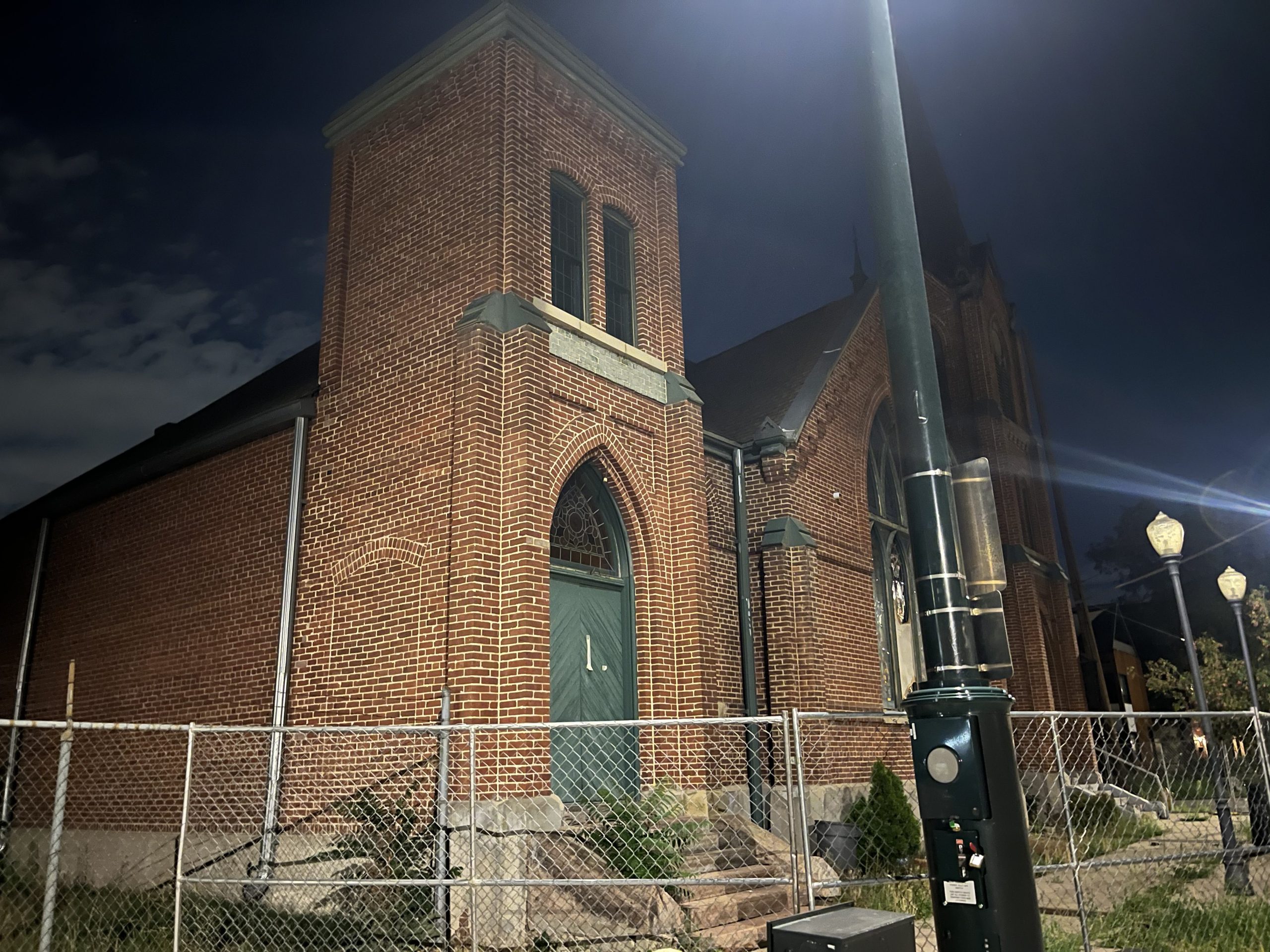 Destroyed church