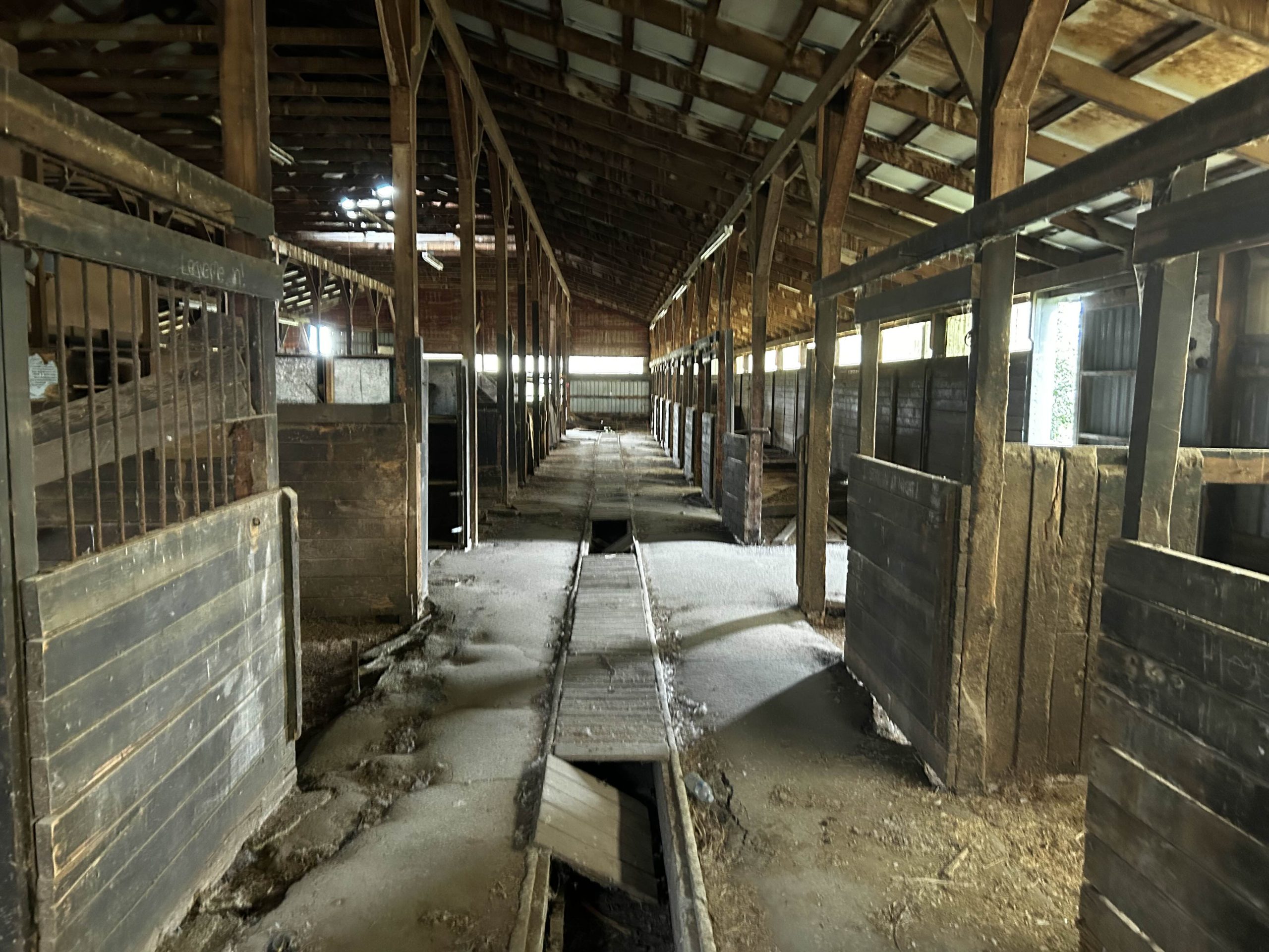 Abandoned ranch behind graveyard