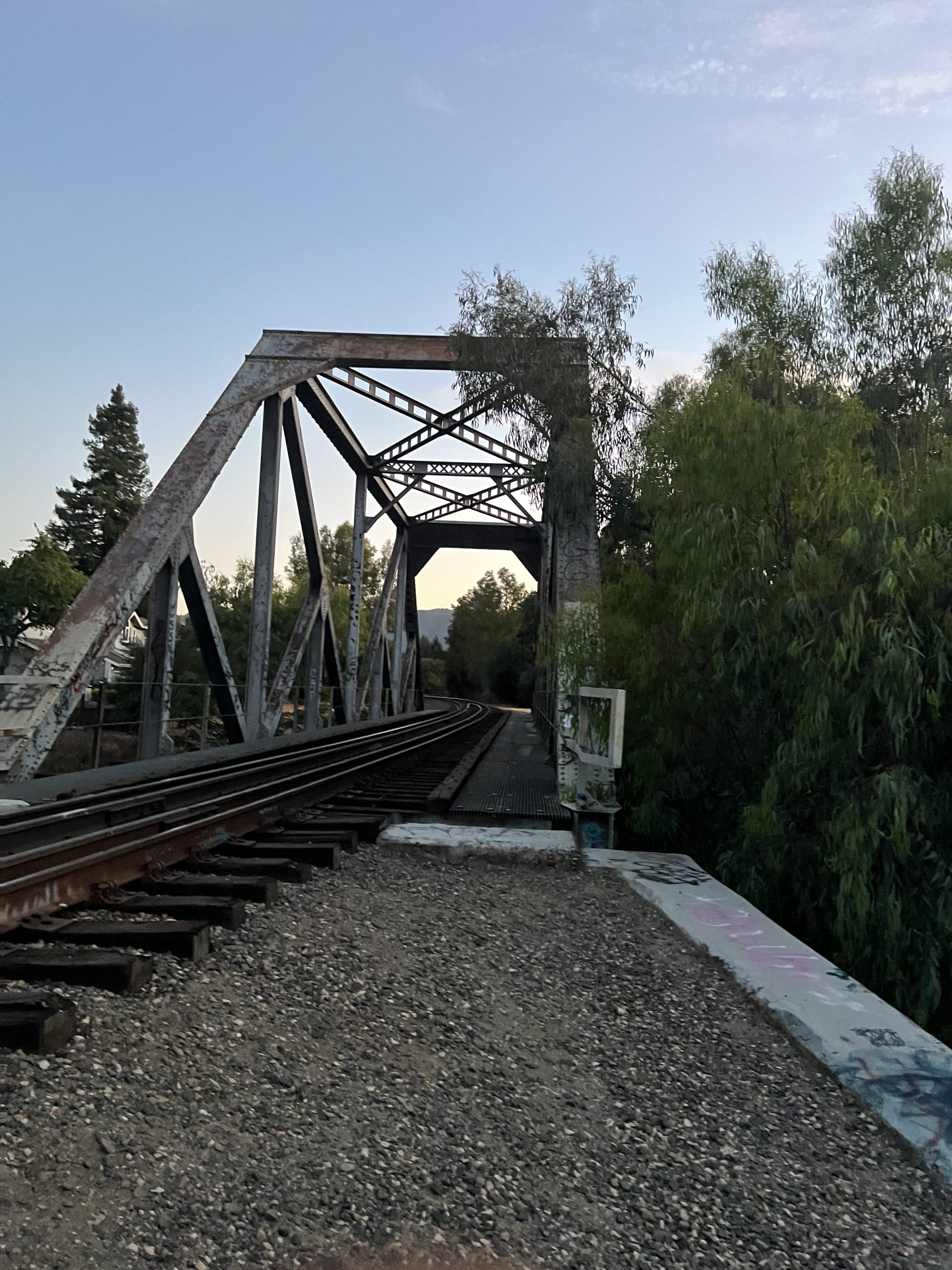 NOT ABANDONED trail that goes under railroad