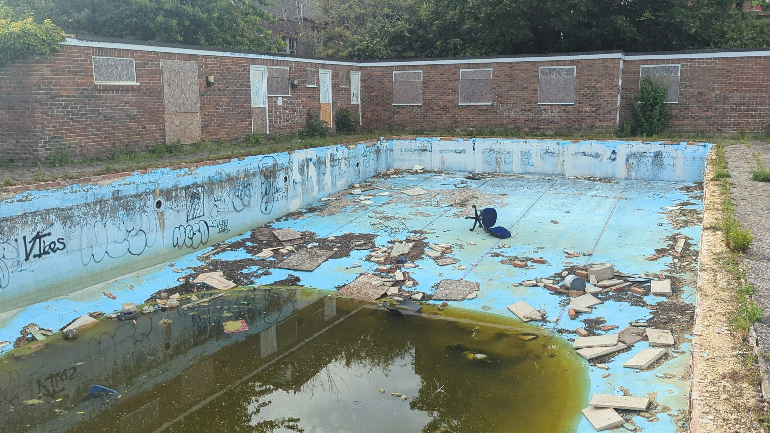 Abandoned pool
