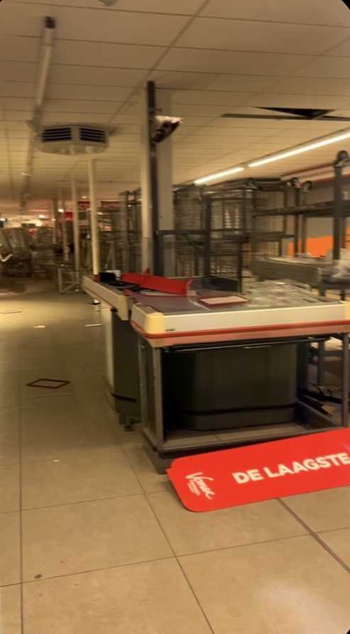 Abonded supermarkt