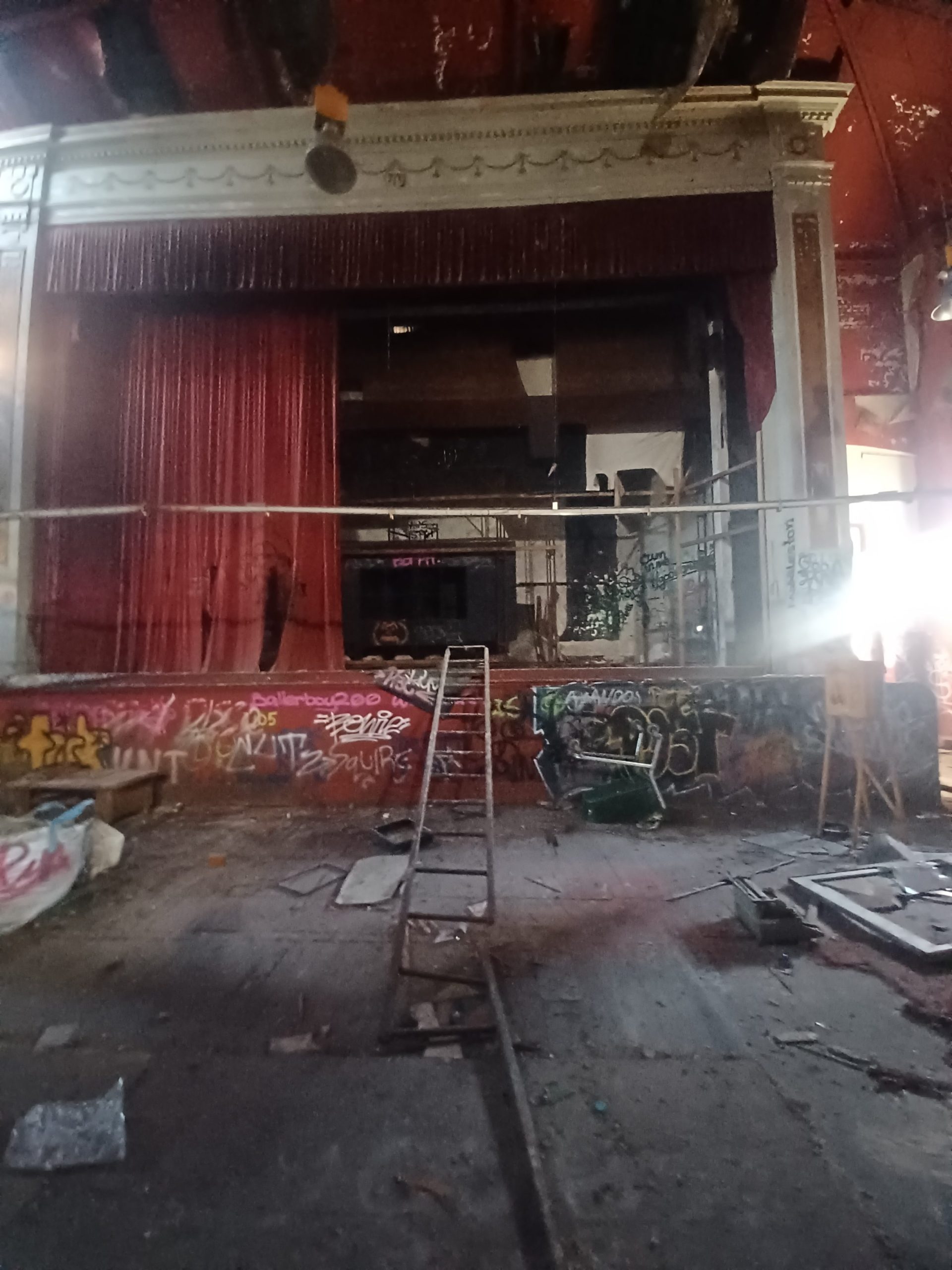 Abandoned movie theatre