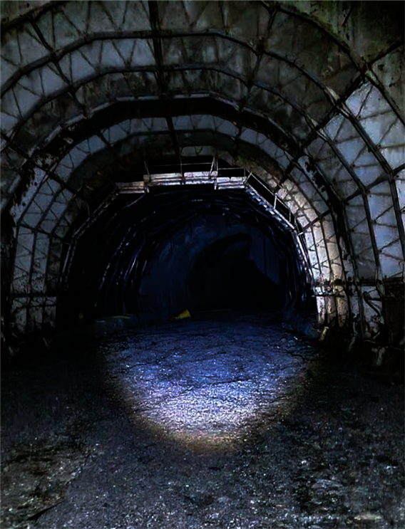 Unfinished tunnel