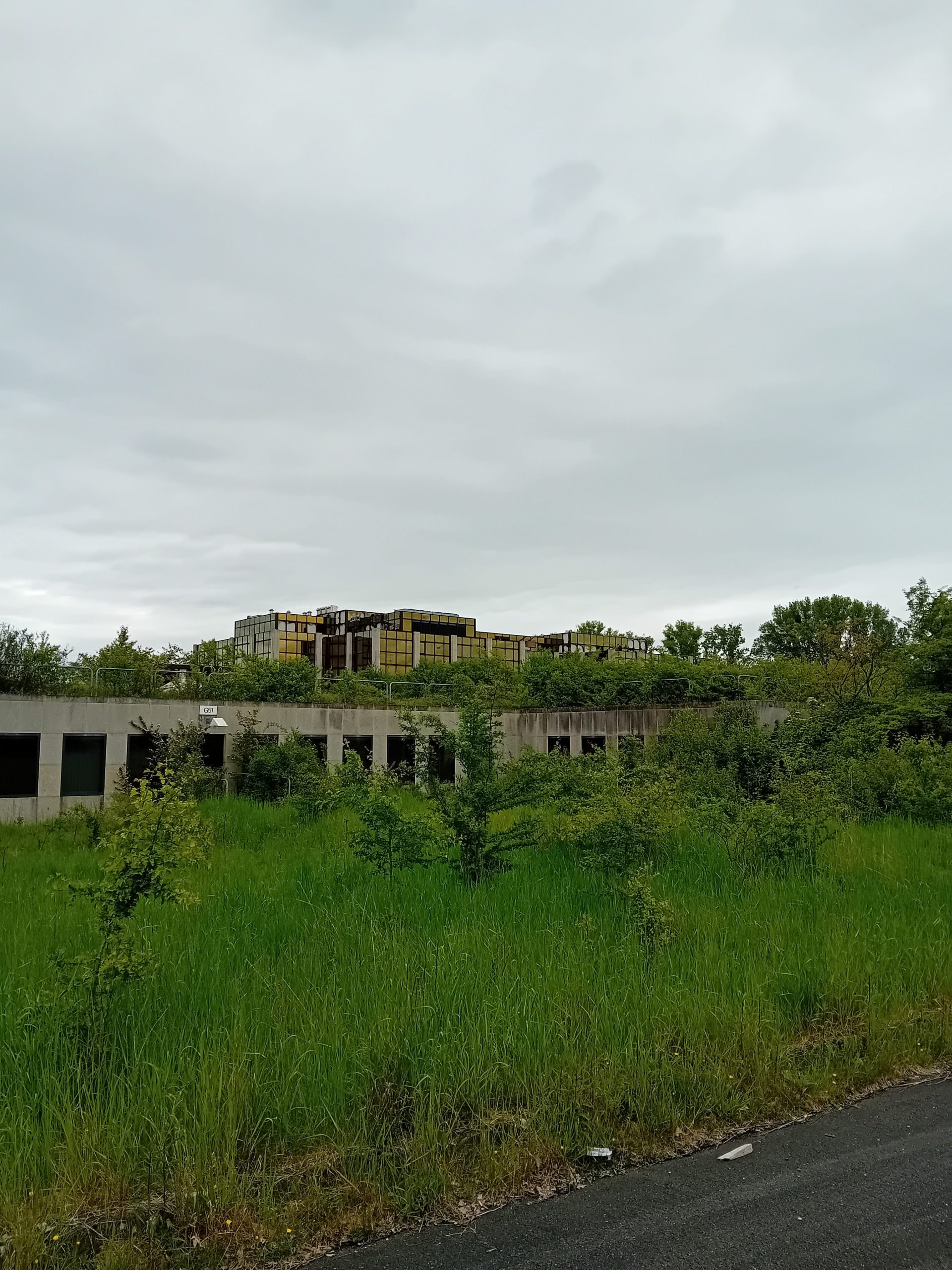 abandoned office building